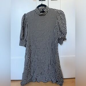 Ganni XS (32) gingham dress